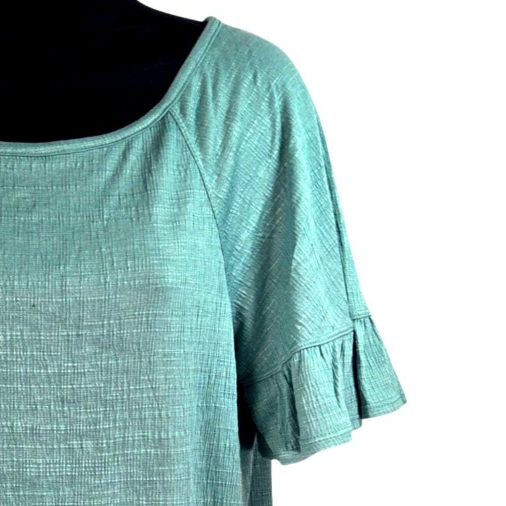 Max Studio London Flutter Texture Knit T-Shirt Si… - image 2